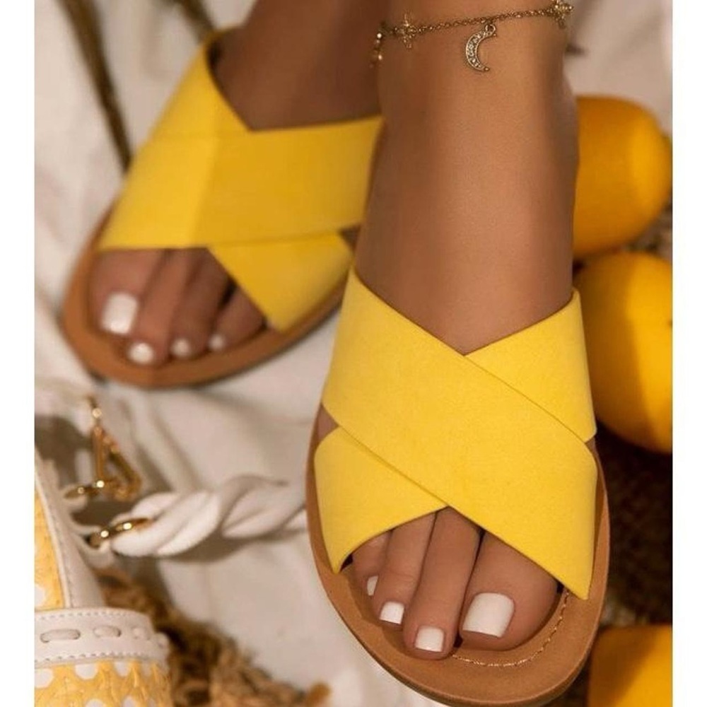 Yellow sandals